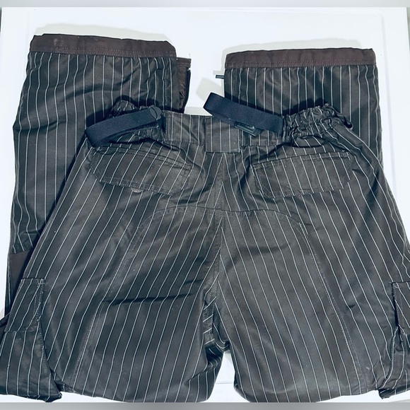 Lands’ End Youth Insulated Snow Pants, Size 16, Brown with White Pinstripes - Picture 14 of 16